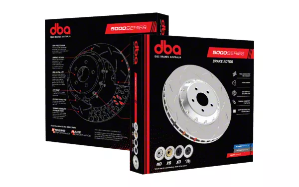 DBA 5000 Series HD Vented Rotor Ring; Rear (15-23 Mustang GT, EcoBoost w/ Performance Pack)