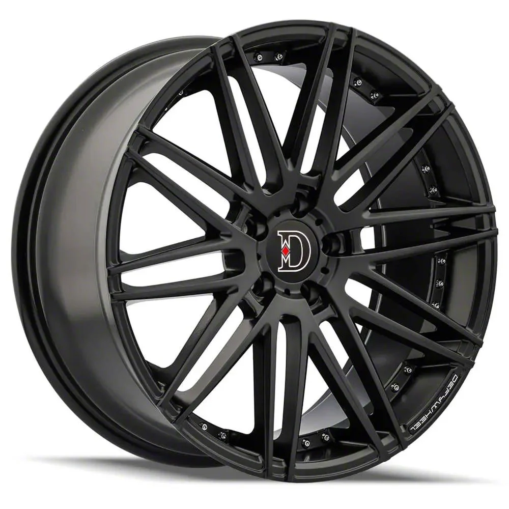 Defy D01 Satin Black Wheel; 20x9; 40mm Offset (24-26 Mustang)