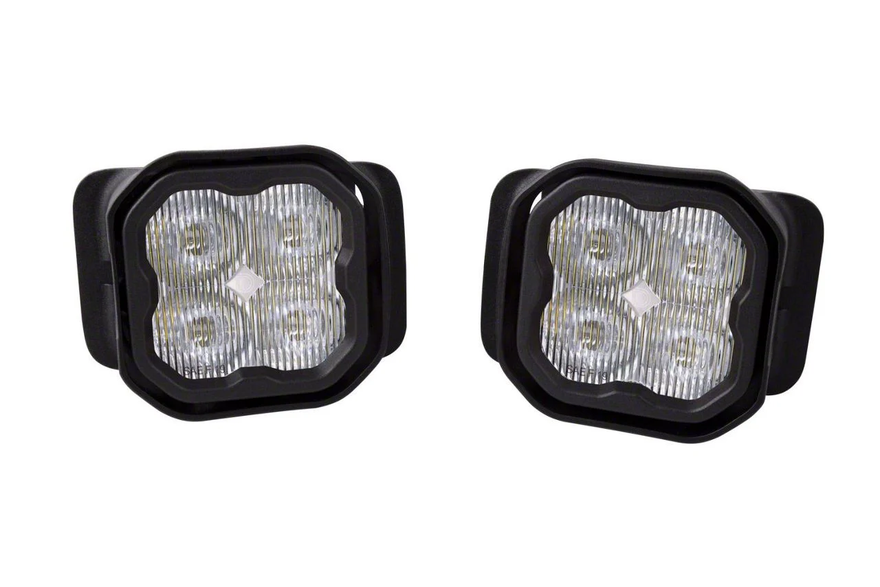 Diode Dynamics SS3 Max Type F2 LED Fog Light Kit; White SAE Fog (17-22 F-250 Super Duty)
