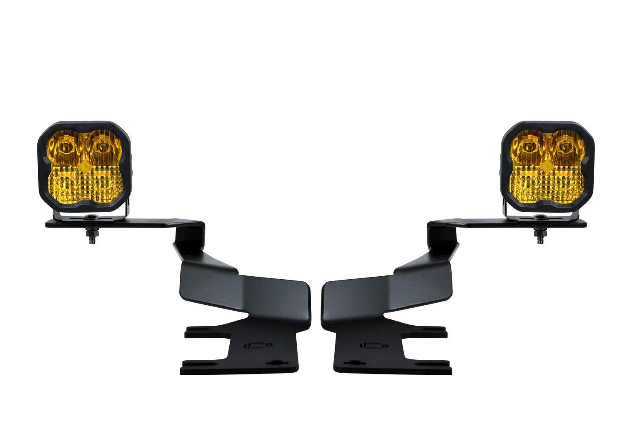 Diode Dynamics Stage Series SS3 Pro LED Ditch Light Kit; Yellow Combo (17-22 F-250 Super Duty)