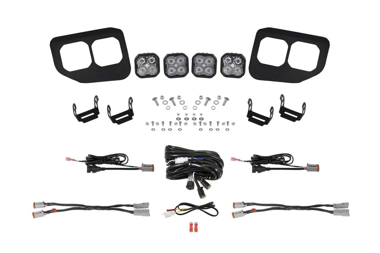 Diode Dynamics SS3 Pro LED Fog Light Kit; White SAE Fog (20-22 F-250 Super Duty)