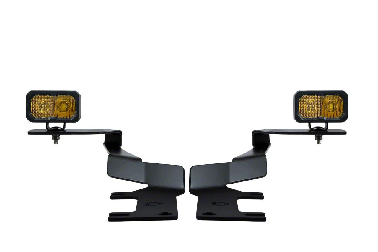 Diode Dynamics Stage Series C2 Pro LED Ditch Light Kit; Yellow Combo (17-22 F-350 Super Duty)
