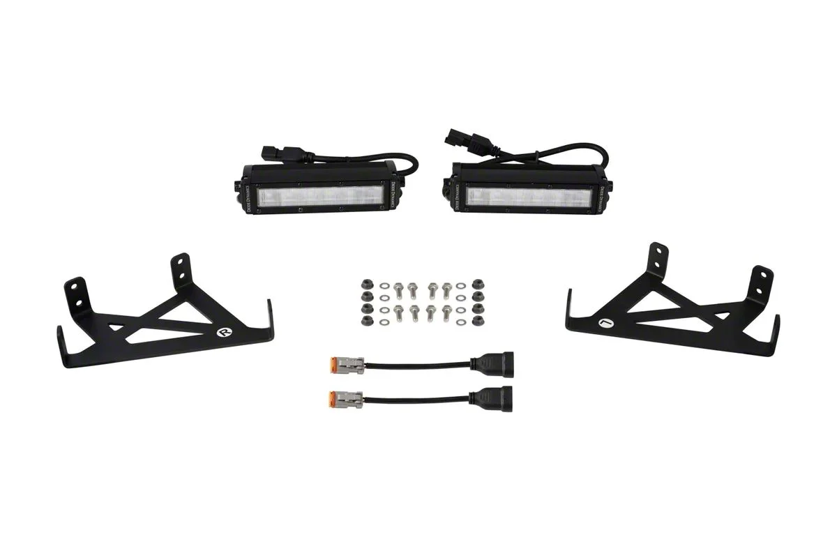 Diode Dynamics SS6 LED Fog Light Kit; White Wide (20-22 F-350 Super Duty)