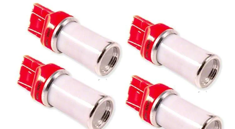 Diode Dynamics Red LED Tail Light Bulbs; 7443 HP48 (15-18 Silverado 3500 HD)