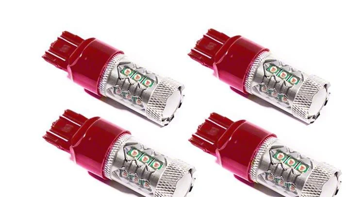 Diode Dynamics Red LED Tail Light Bulbs; 7443 XP80 (15-18 Silverado 3500 HD)
