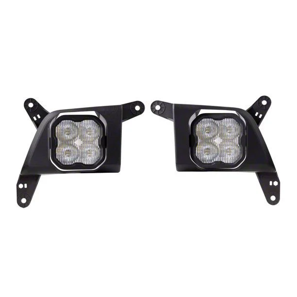 Diode Dynamics SS3 Pro Type SV2 LED Fog Light Kit; ABL White SAE Fog (20-23 Silverado 3500 HD)