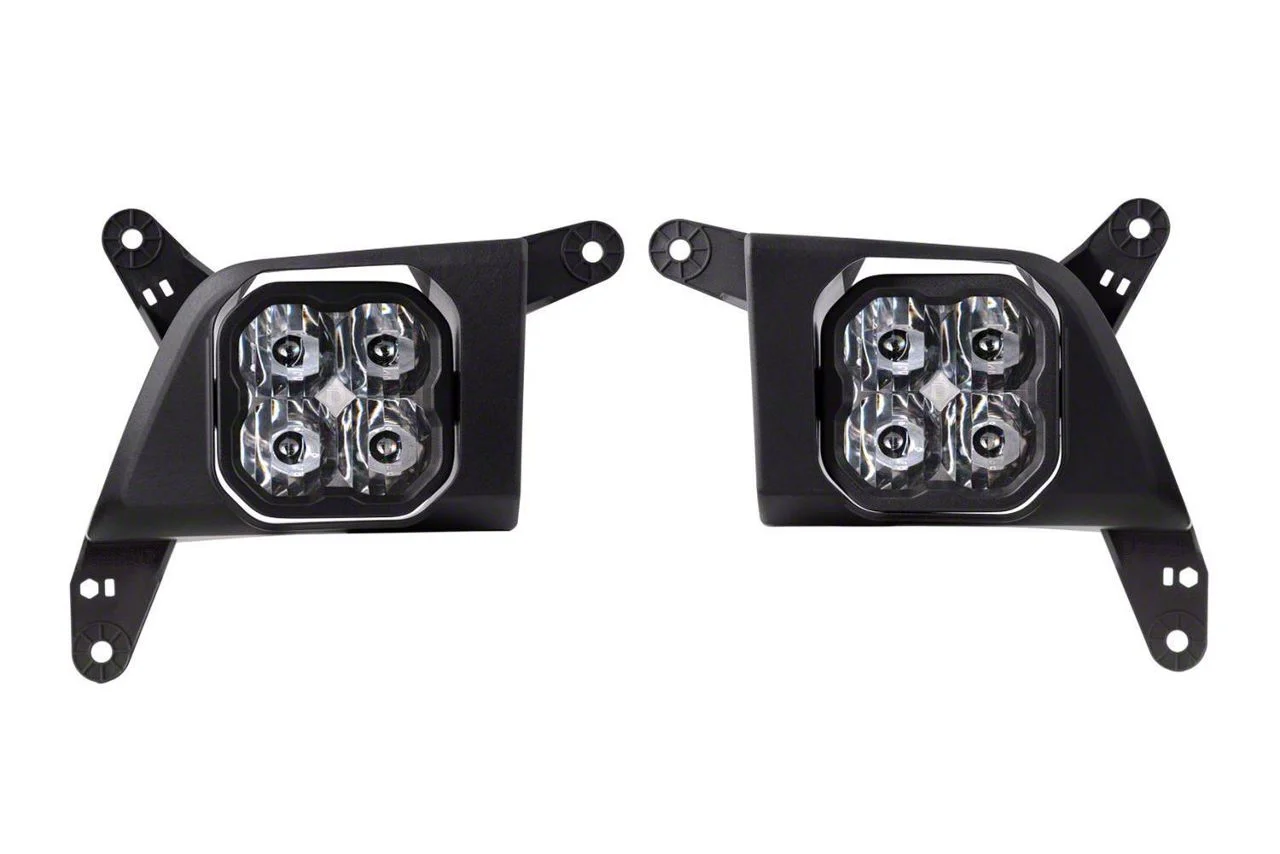 Diode Dynamics SS3 Pro Type SV2 LED Fog Light Kit; White SAE Driving (20-23 Silverado 3500 HD)
