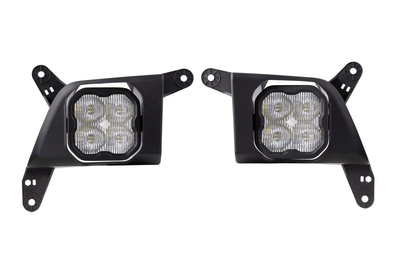 Diode Dynamics SS3 Sport Type SV2 LED Fog Light Kit; ABL White SAE Fog (20-23 Silverado 3500 HD)