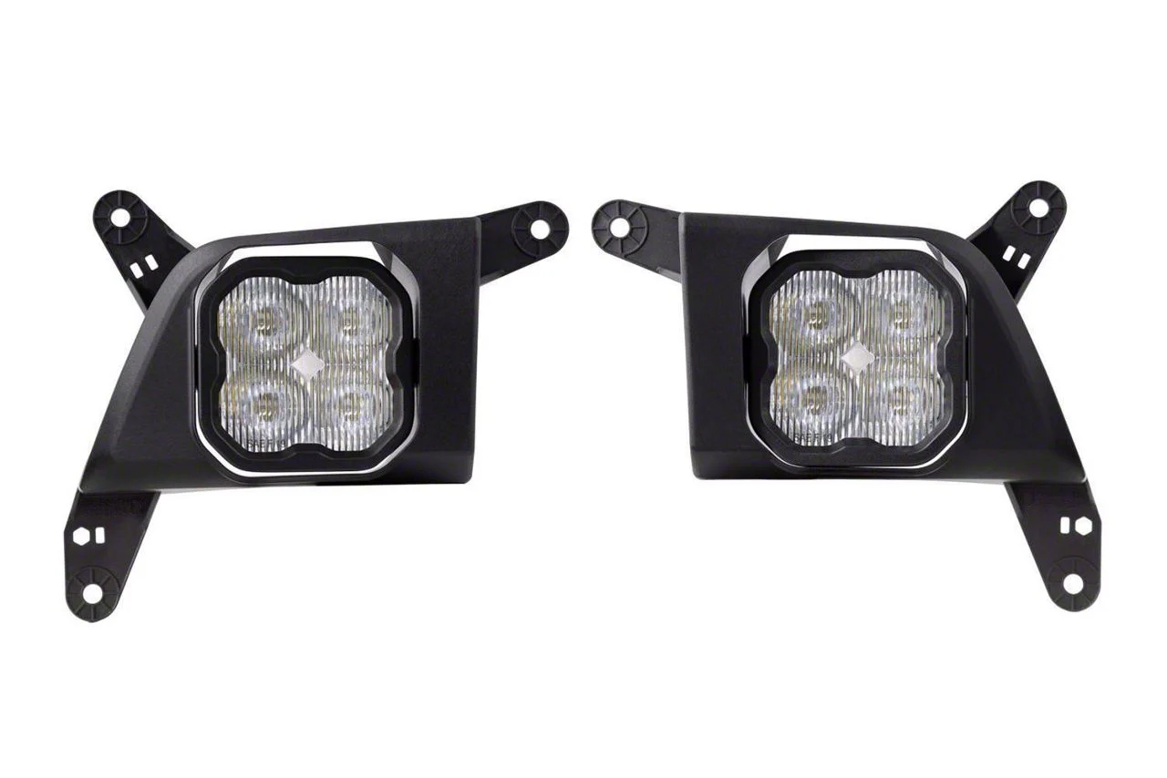 Diode Dynamics SS3 Sport Type SV2 LED Fog Light Kit; White SAE Driving (20-23 Silverado 3500 HD)
