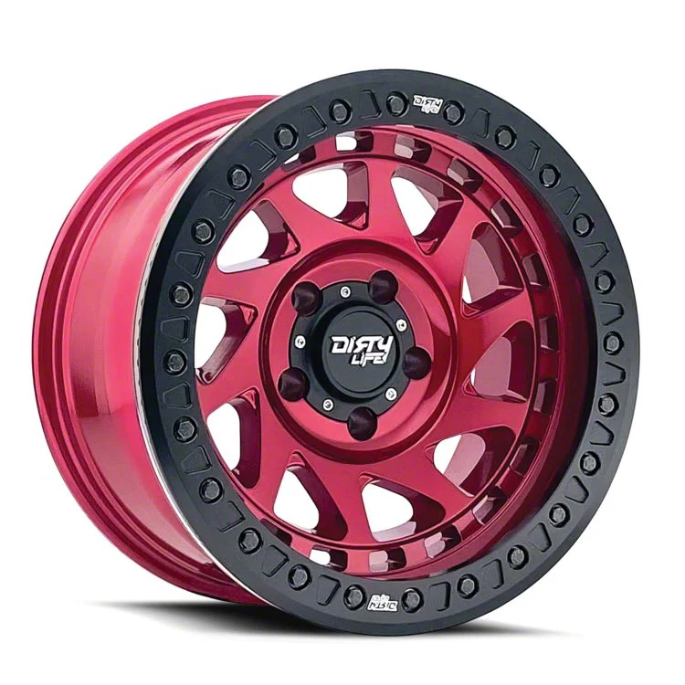 Dirty Life Enigma Race Crimson Candy Red 6-Lug Wheel; 17x9; -38mm Offset (07-14 Tahoe)