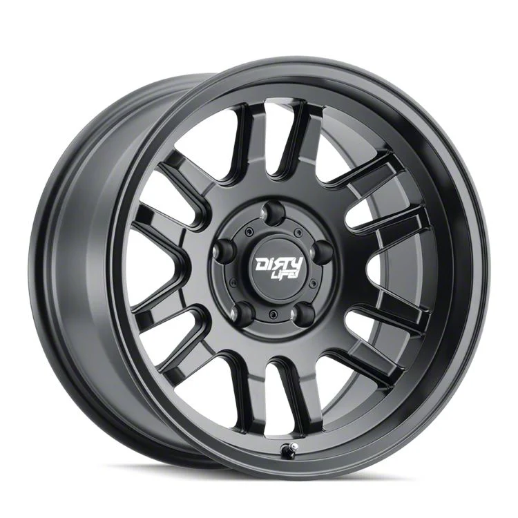 Dirty Life Canyon Matte Black 5-Lug Wheel; 17x9; 0mm Offset (02-08 RAM 1500, Excluding Mega Cab)