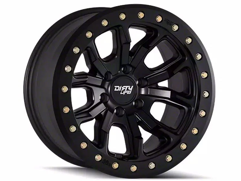 Dirty Life DT-1 Matte Black 8-Lug Wheel; 17x9; -12mm Offset (06-08 RAM 1500 Mega Cab)
