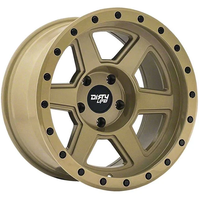 Dirty Life Compound Desert Sand 6-Lug Wheel; 18x9; -12mm Offset (21-26 Yukon)
