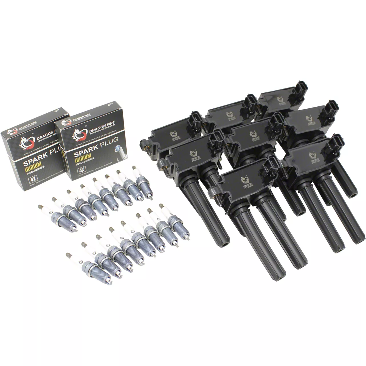 Dragon Fire Performance Ignition Tune Up Kit; Black (06-23 V8 HEMI Charger)