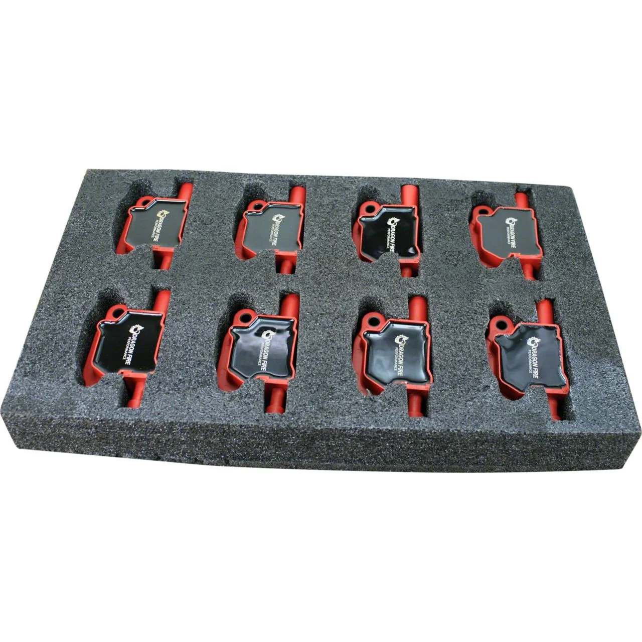 Dragon Fire Performance Ignition Coil Packs; Black (05-13 Corvette C6 w/ Square Coils)