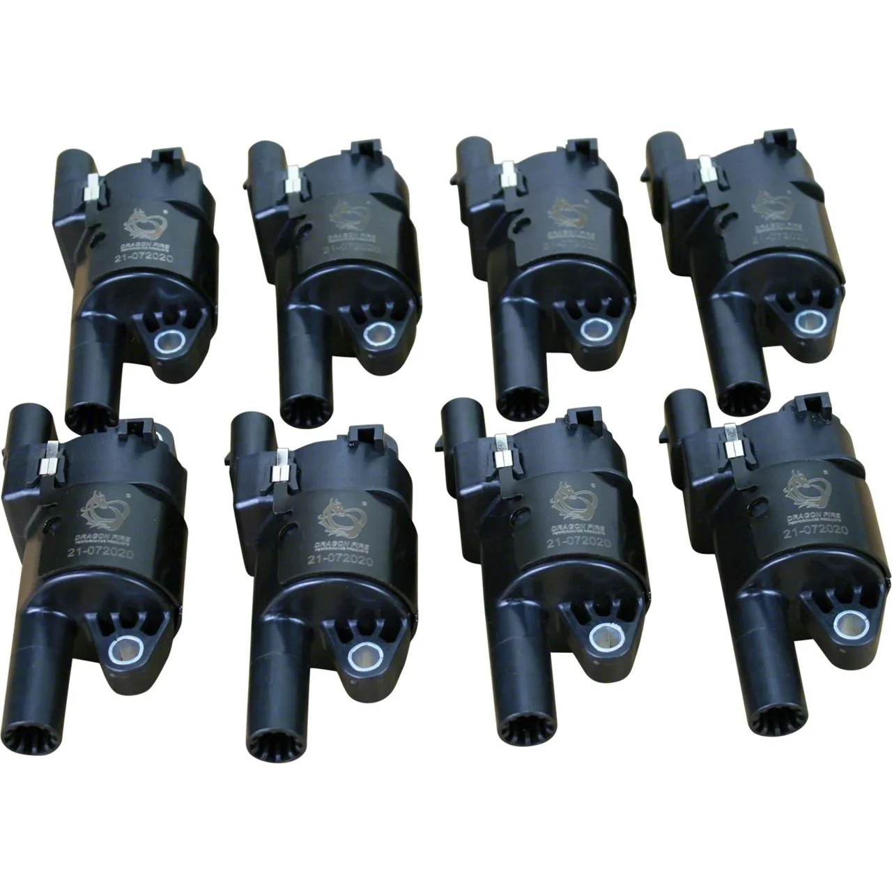 Dragon Fire Performance Ignition Coil Packs; Black (05-13 Corvette C6 w/ Round Coils)