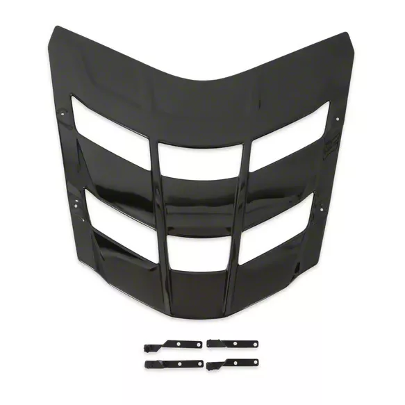 Rear Window Louvers; Carbon Flash Metallic (20-25 Corvette C8 Coupe)