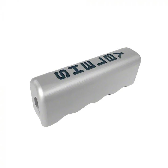Billet Aluminum Parking Brake Handle Cover with Shelby Logo; Satin (15-23 Mustang)