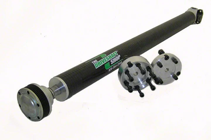 The Driveshaft Shop 3.80-Inch Carbon Fiber One Piece Driveshaft with 3-Bolt Transmission Flange (06-14 Charger w/ SRT Hellcat Rear Differential Conversion)