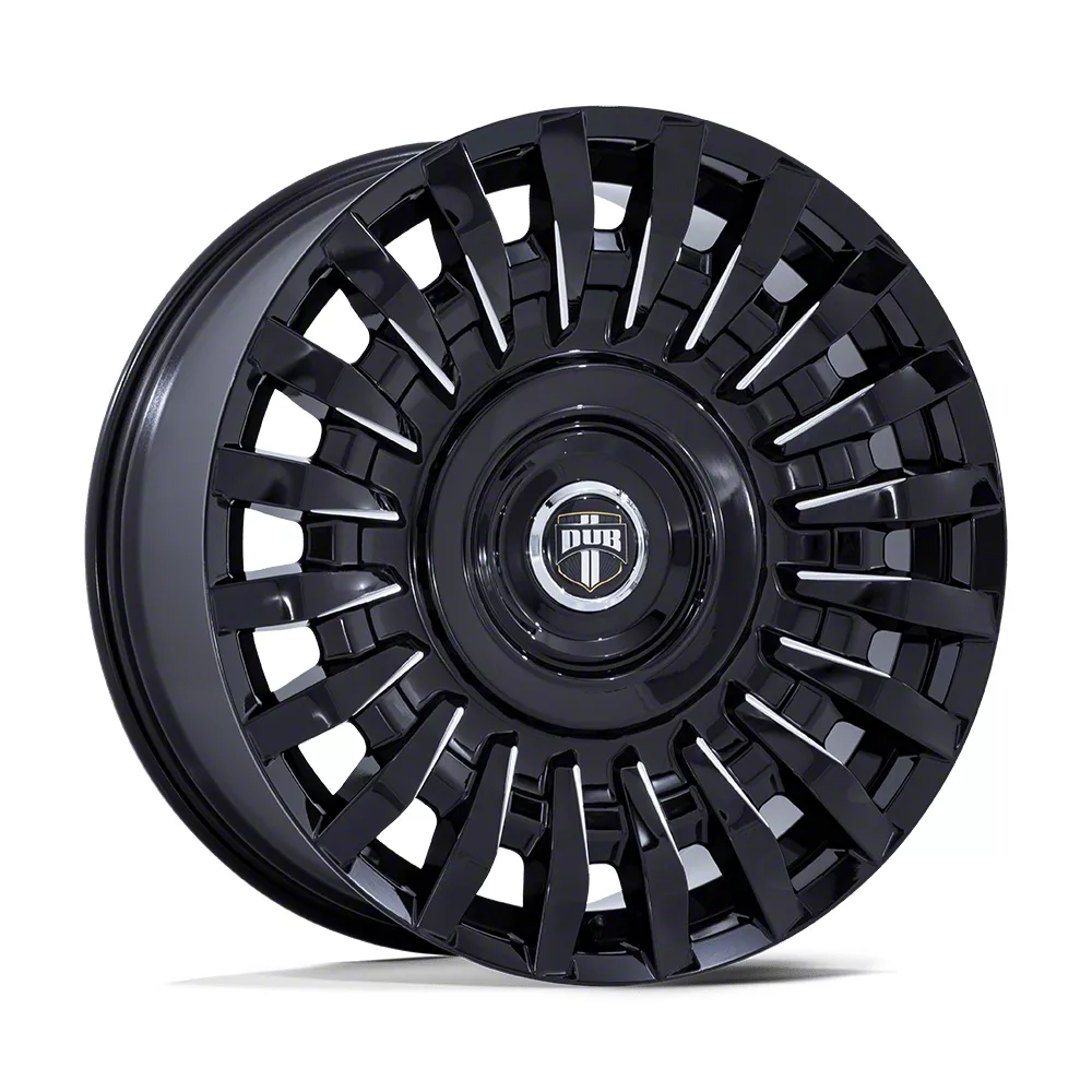 DUB Honcho Gloss Black Milled Wheel; 22x9; 38mm Offset (05-09 Mustang)