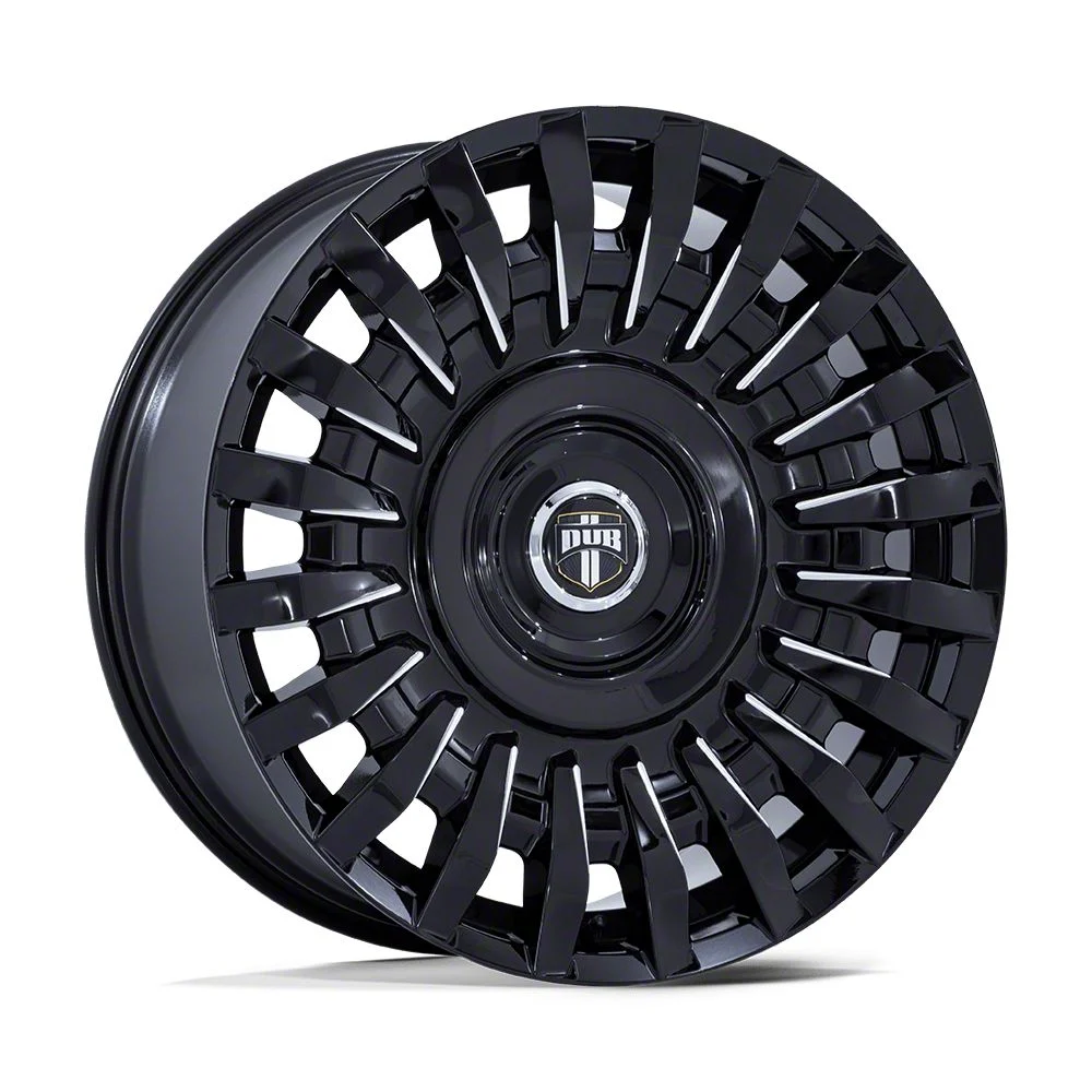 DUB Honcho Gloss Black Milled Wheel; 22x9; 38mm Offset (10-14 Mustang)