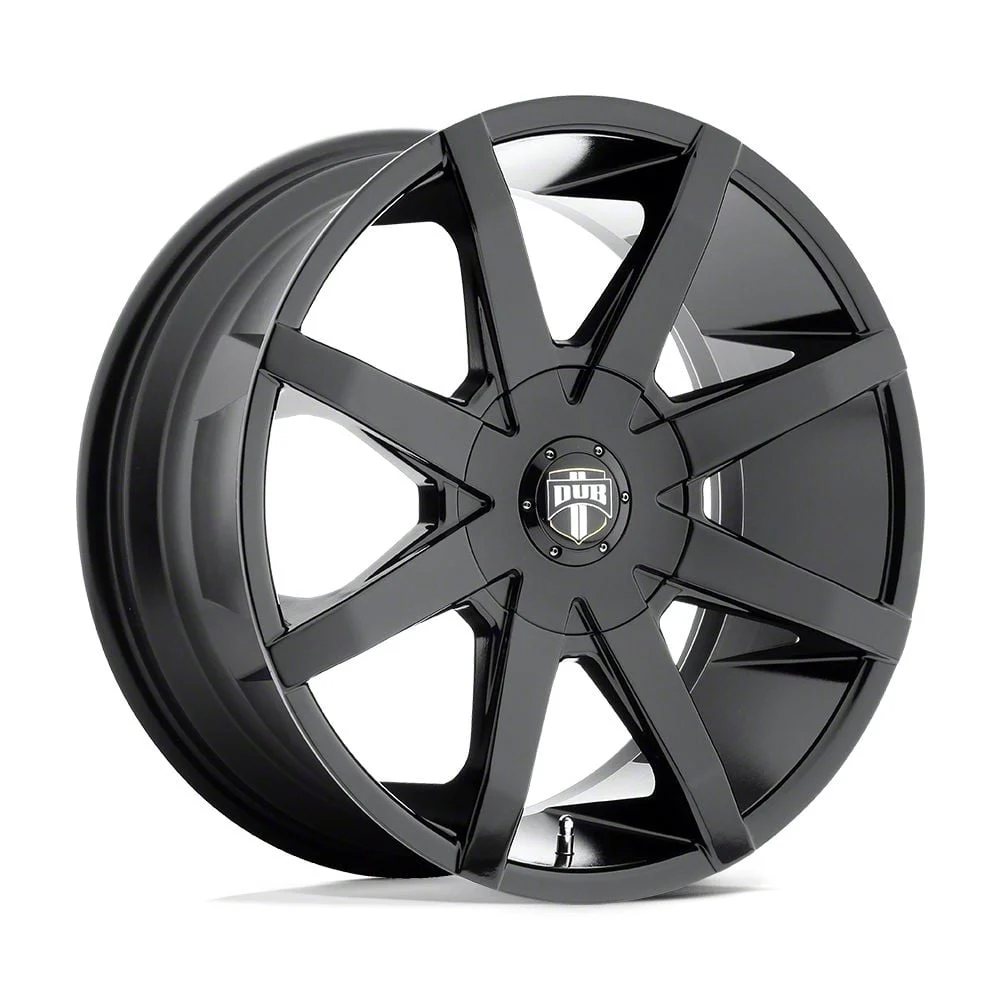 DUB Push Gloss Black Wheel; 20x8.5; 45mm Offset (21-26 Mustang Mach-E)