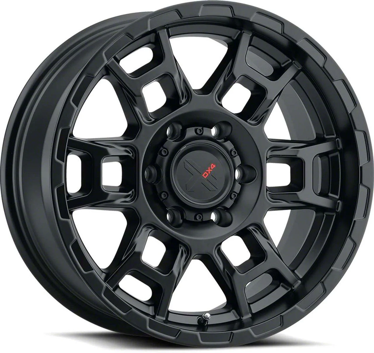 DX4 Wheels Beast Flat Black 6-Lug Wheel; 17x8.5; 0mm Offset (07-14 Yukon)