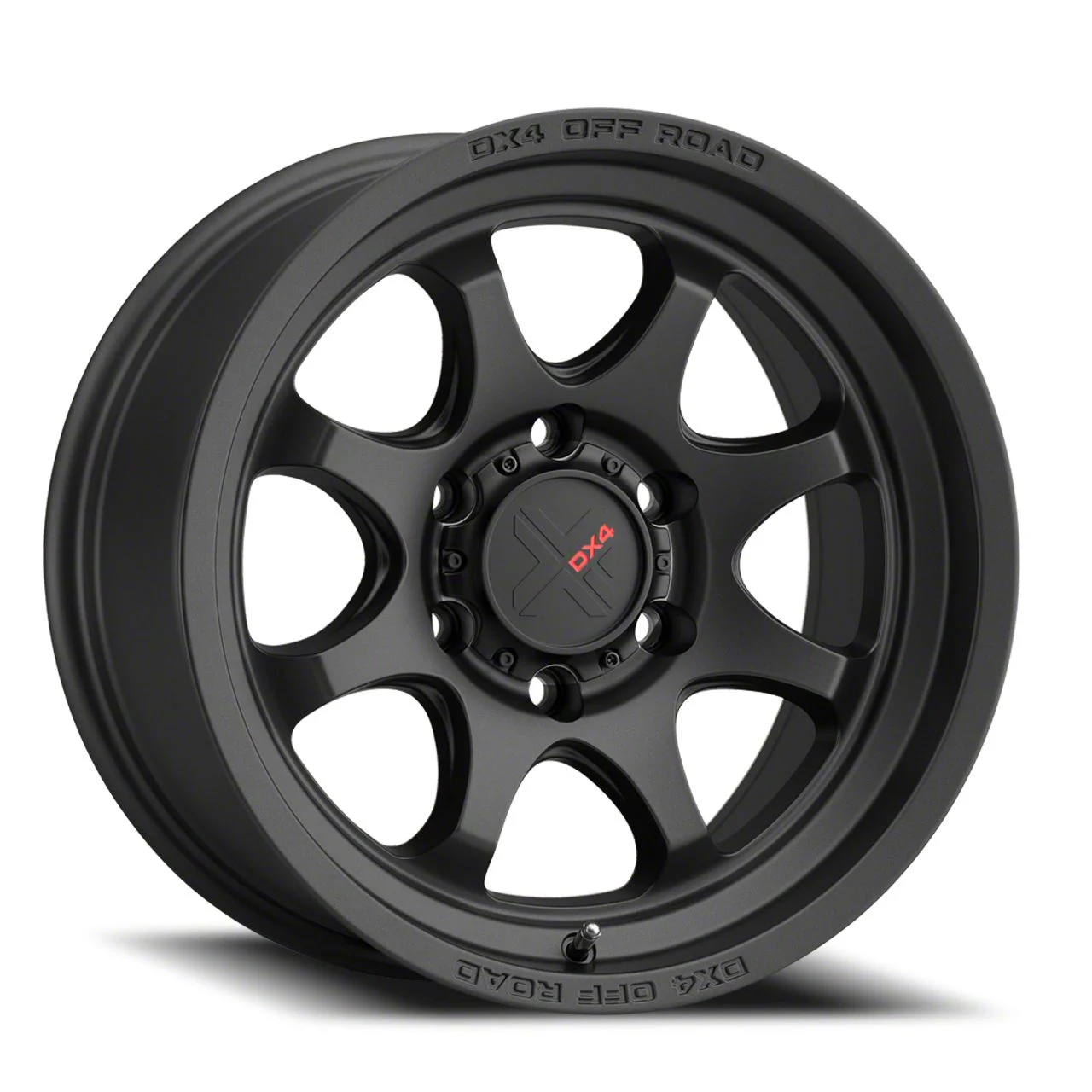 DX4 Wheels Rhino Flat Black 6-Lug Wheel; 17x8.5; -18mm Offset (07-14 Yukon)