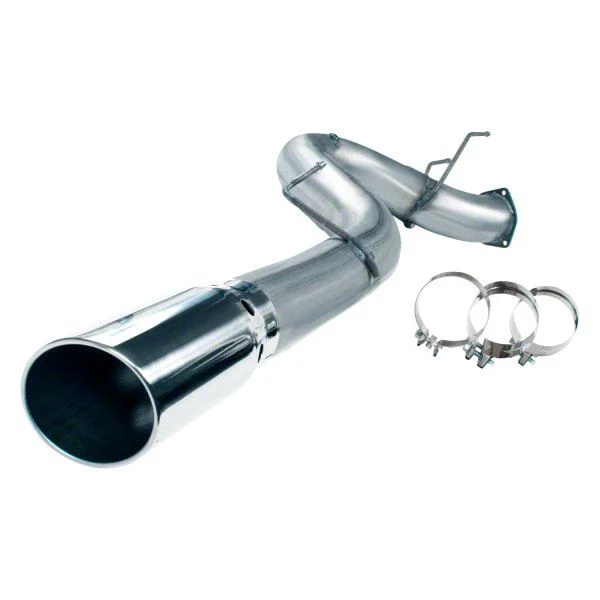 Dynomax Performance Single Exhaust System with Polished Tip; Side Exit (17-22 6.7L Powerstroke F-350 Super Duty)
