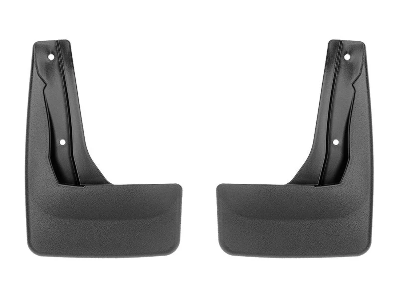 WeatherTech 18-23 Subaru Crosstrek No Drill Mudflaps Rear Pair - Black