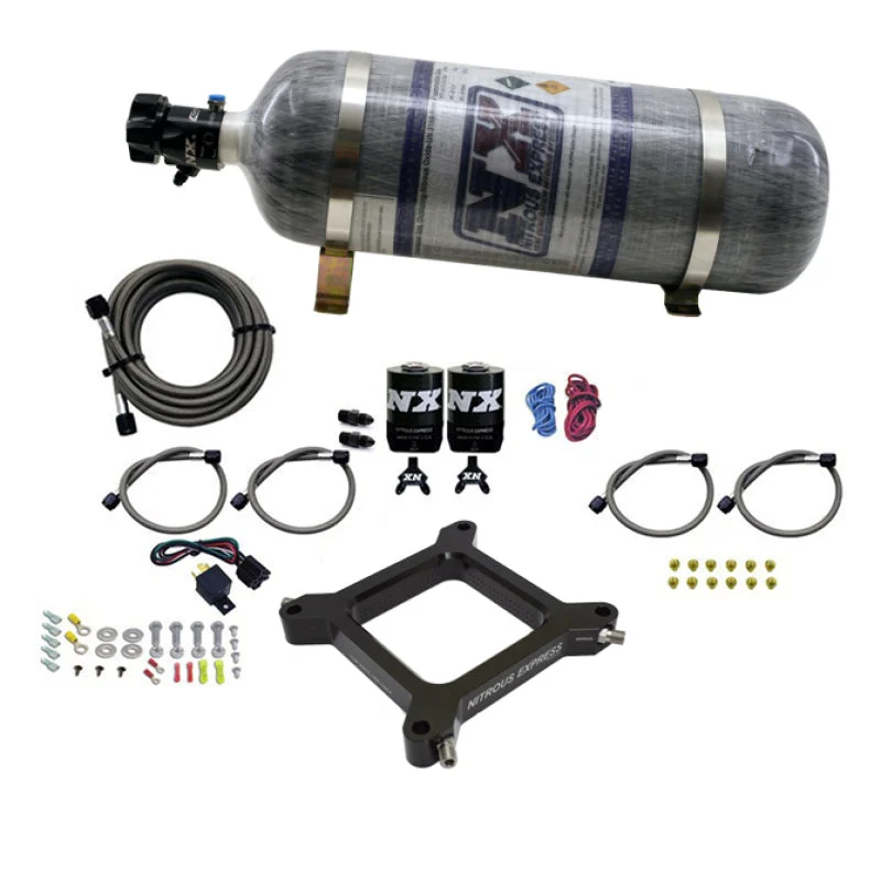 Nitrous Express 4150 Assassin Plate System Pro Power Alcohol 100-500HP (12lb Bottle)
