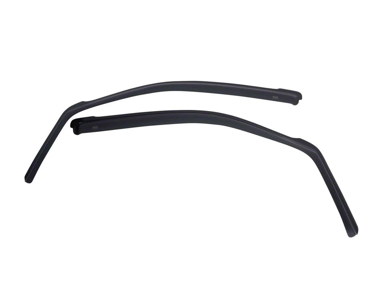 EGR In-Channel Window Visors; Front; Matte Black (17-26 F-250 Super Duty Regular Cab)