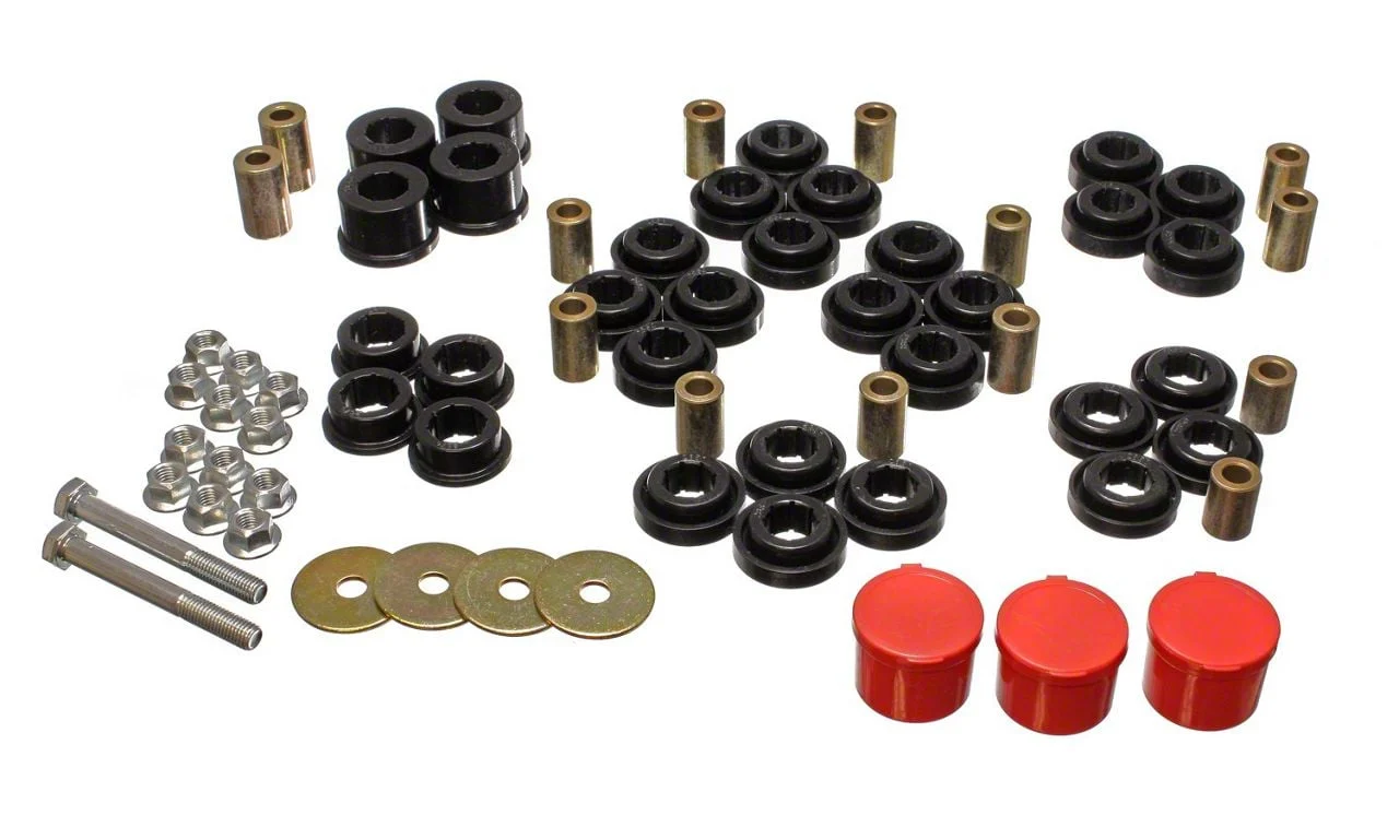 Rear Control Arm Bushings; Black (08-10 Challenger)