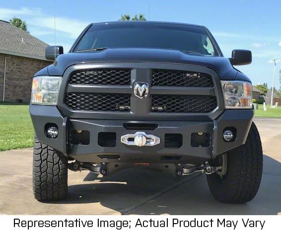 Expedition One Ultra Front Bumper with Shorty Center Hoop; Bare Metal (13-18 RAM 1500, Excluding Rebel)