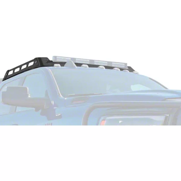 Expedition One Mule Ultra Roof Rack with Lightbar Cutout; Textured Black (19-26 RAM 2500 Crew Cab)
