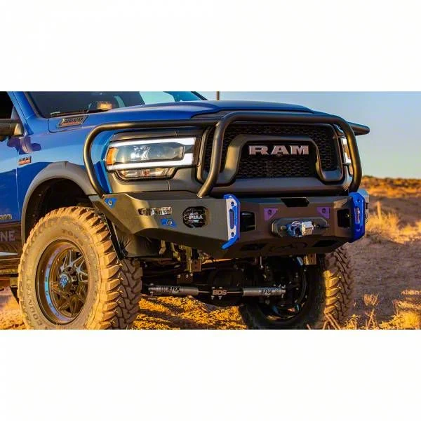 Expedition One Range Max Ultra HD Front Bumper with Bull Bar; Textured Black (19-26 RAM 2500)