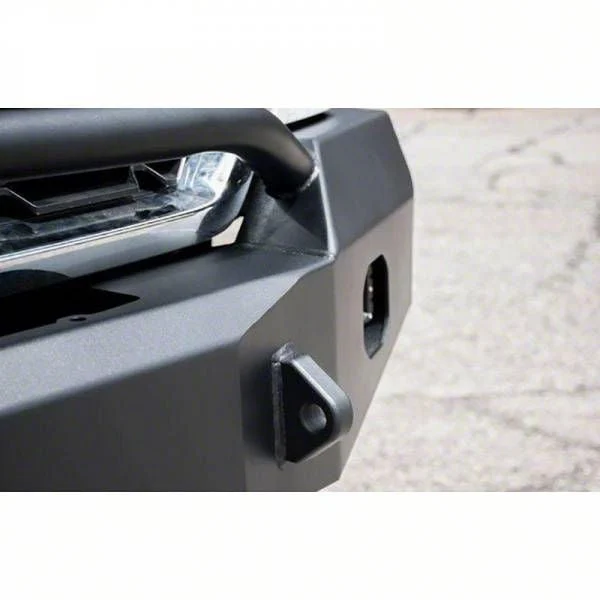 Expedition One Front Bumper with Hoop; Textured Black (16-18 Silverado 1500)