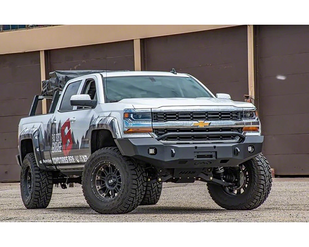 Expedition One Front Bumper; Textured Black (16-18 Silverado 1500)