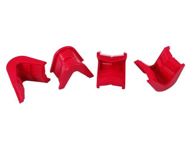Front Radius Arm Insulator, Polyurethane, Red, 7 Degree Angle