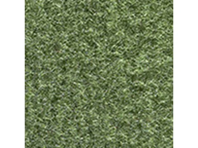 CARPET, CUT PILE NYLON, GREEN, MOLDED, COMPLETE