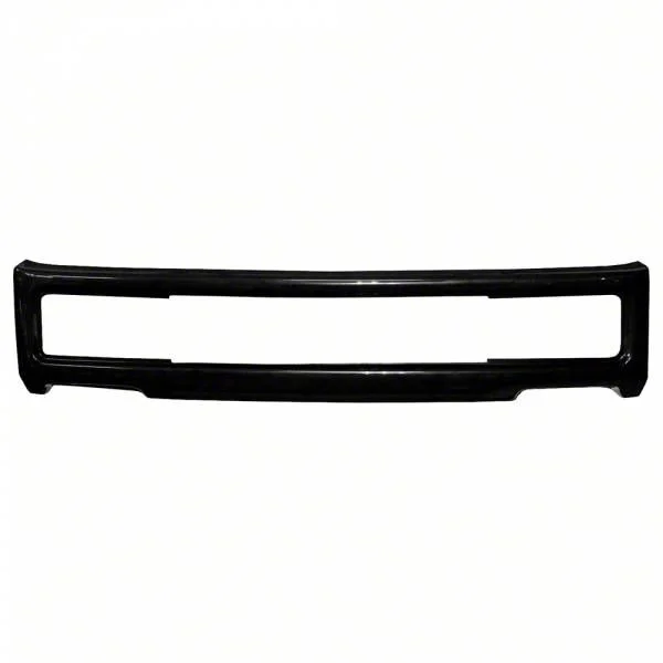 Front Bumper Center Section Cover without Tow Hook Openings; Gloss Black (18-20 F-150 Lariat, XL, XLT)