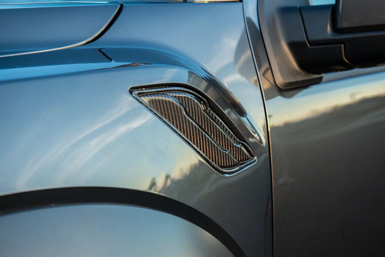 Side Fender Vents; Carbon Fiber (17-20 F-150 Raptor)