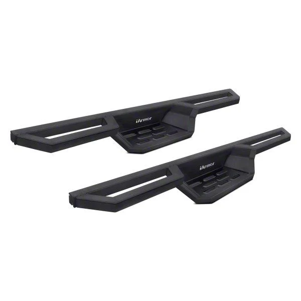 Square Tube Side Armor; Black (04-08 F-150 Regular Cab)
