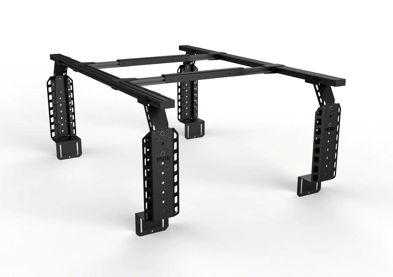 TRUKD 24.50-Inch V2 Truck Bed Rack; Black Bars (17-26 F-250 Super Duty)