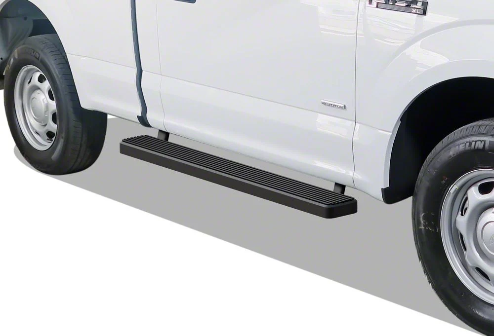 5-Inch iStep SS Running Boards; Black (17-26 F-250 Super Duty Regular Cab)