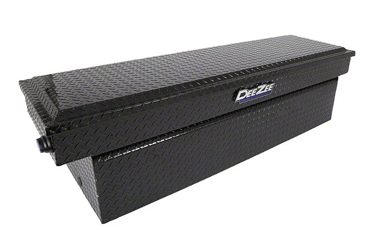74-Inch Blue Label Series Single Lid Crossover Tool Box; Gloss Black (Universal; Some Adaptation May Be Required)