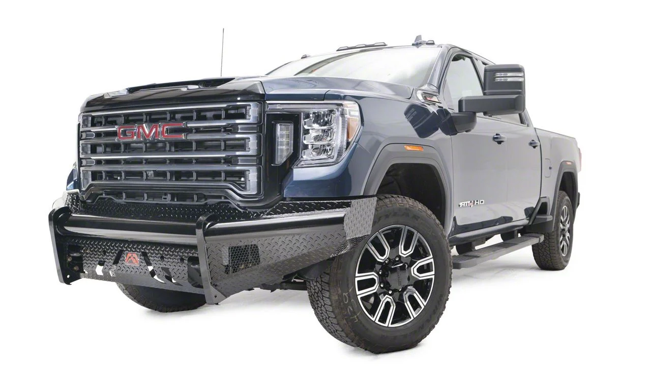 Fab Fours Black Steel Front Bumper; Matte Black (20-23 Sierra 3500 HD)