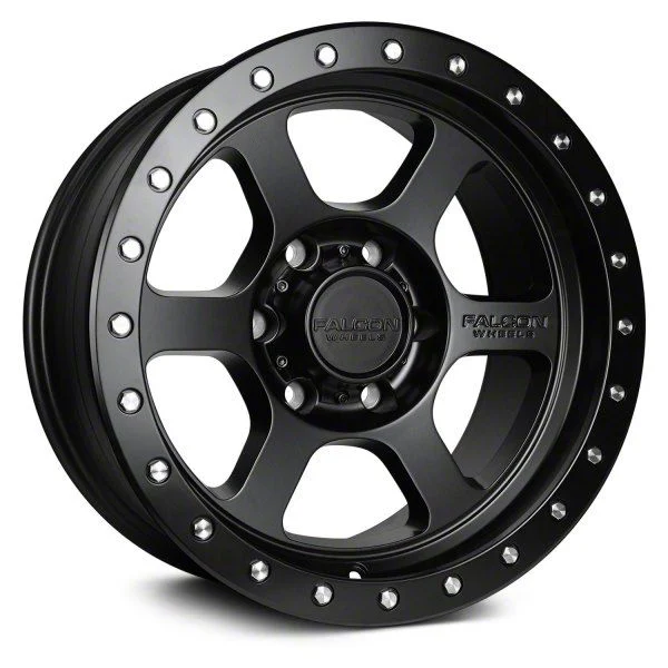 Falcon Wheels T1 Series Full Matte Black 6-Lug Wheel; 18x9; 0mm Offset (07-14 Tahoe)