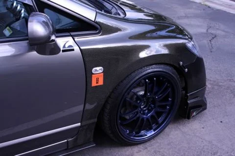 2006-2011 Honda Civic 4DR JDM OEM Style Carbon Fiber Fenders