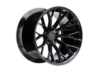 Ferrada Wheels F8-FR9 Obsidian Black Wheel; Rear Only; 20x12; 45mm Offset (20-26 Corvette C8 Stingray)